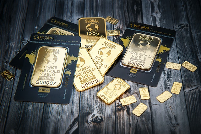 Different weight goldbars