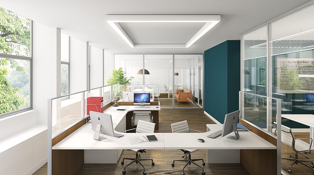 Modern looking office