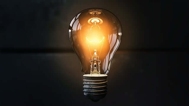 lightbulb representing a business idea