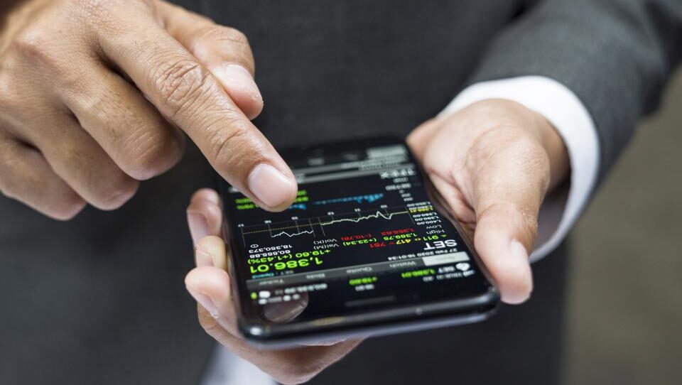 Investing using a cell phone